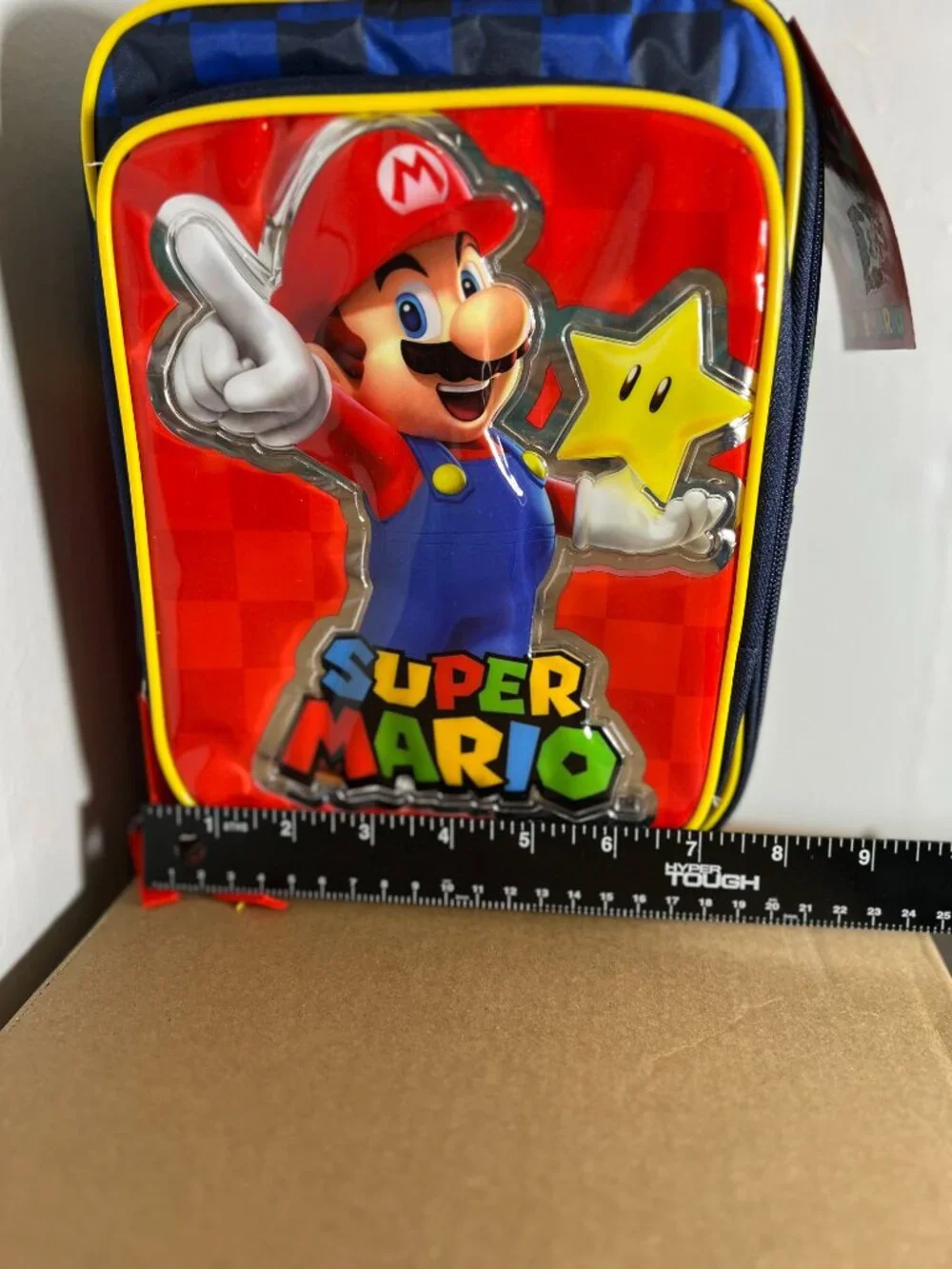 Nintendo Super Mario Dual Compartment Insulated Soft Zipped Lunch Tote Bag NWT